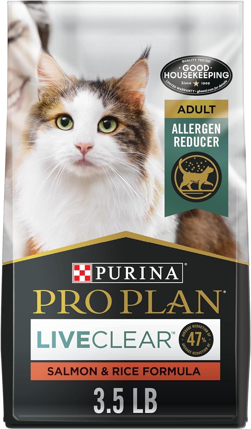 Purina Pro Plan Liveclear with Probiotics Allergen Reducing Salmon & Rice Adult Dry Cat Food