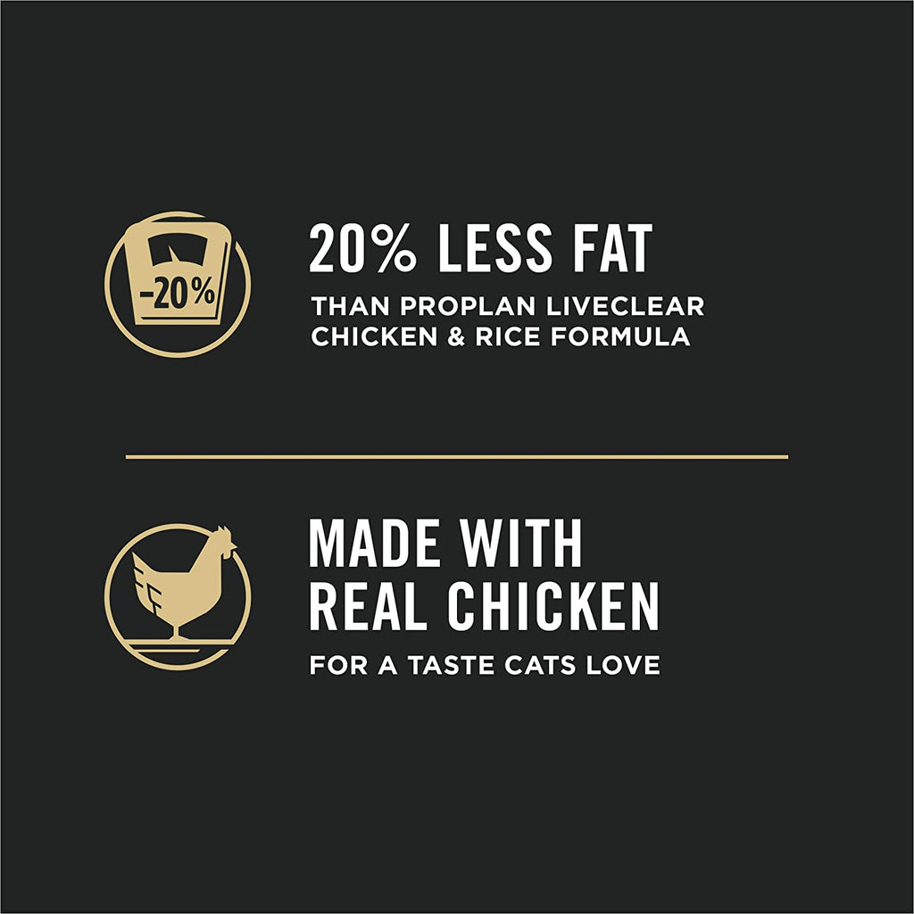 Purina Pro Plan Liveclear with Probiotics Allergen Reducing Weight Management Adult Dry Cat Food