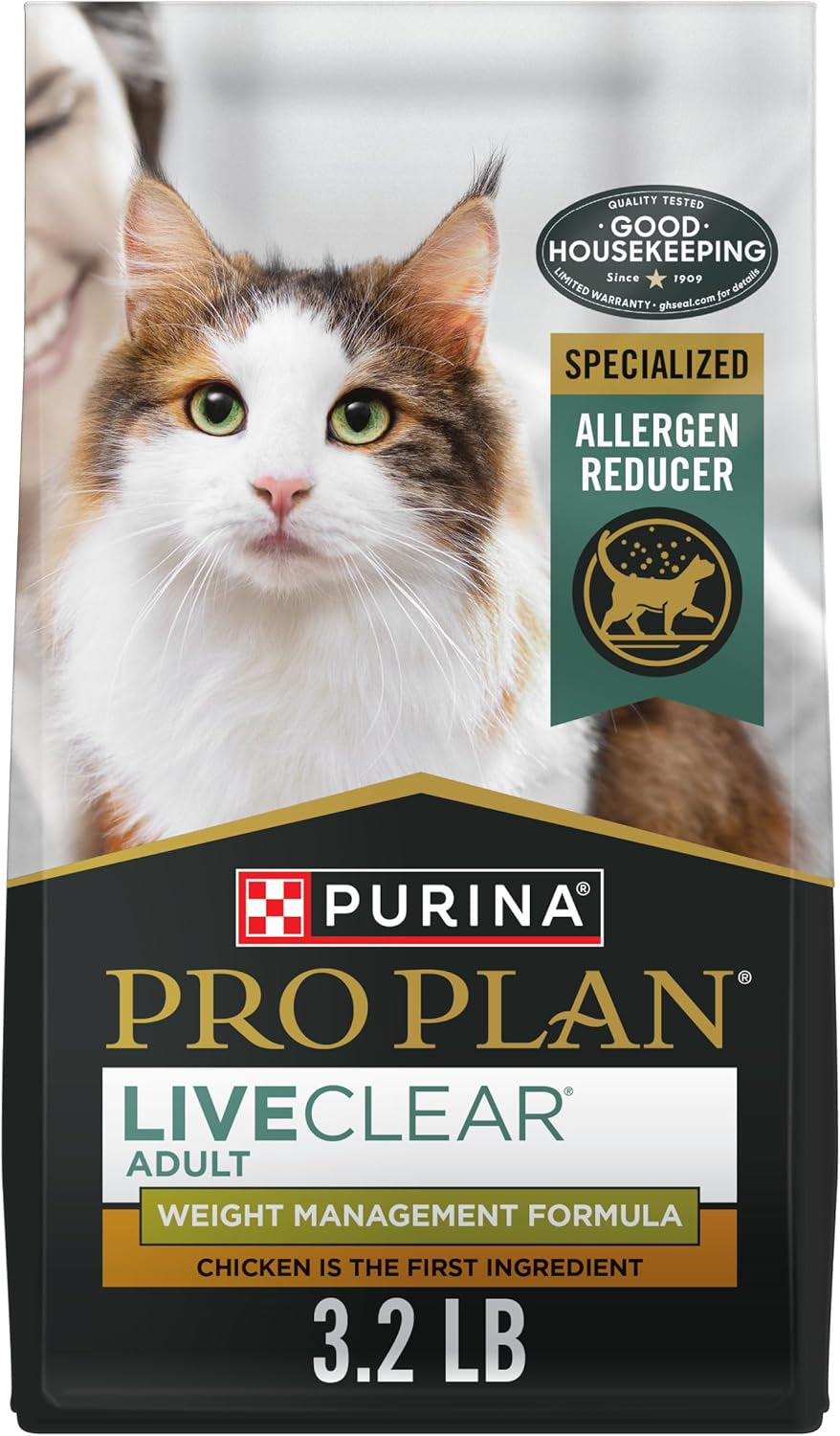 Purina Pro Plan Liveclear with Probiotics Allergen Reducing Weight Management Adult Dry Cat Food